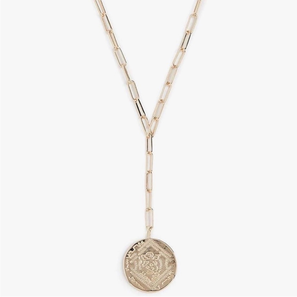Gorjana Ana Coin Lariat Necklace